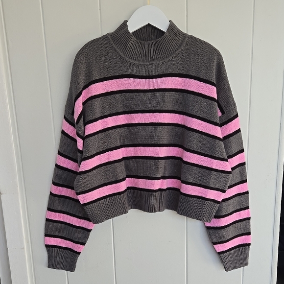 Jumper - Dark grey/Striped Women Size M - Picture 4 of 10